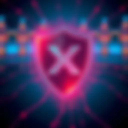 Visual representation of XRP logo with a digital secure shield, symbolizing confidential transactions on the XRPL.