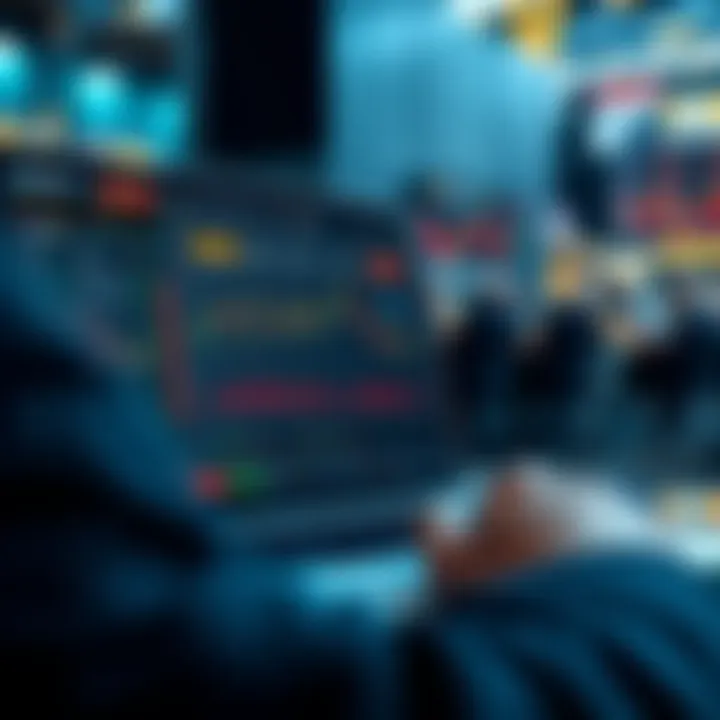 A user viewing the XStocks trading platform on a laptop, showcasing stock graphs and market data.