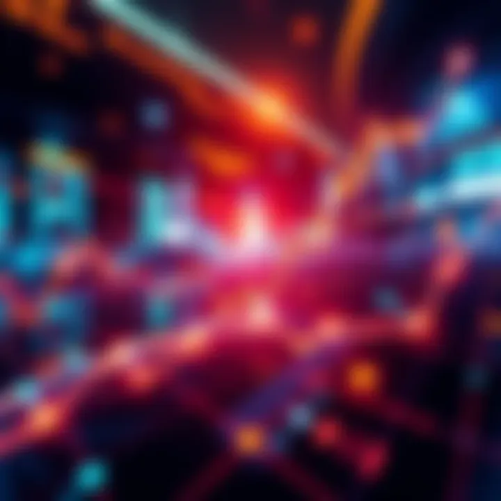 An abstract representation of XYO price movements with upward trends and bullish market indicators