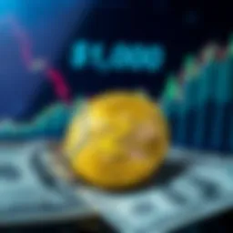 A close-up of a Zcash coin with a backdrop of rising financial charts and dollar bills, symbolizing the recent price milestone.