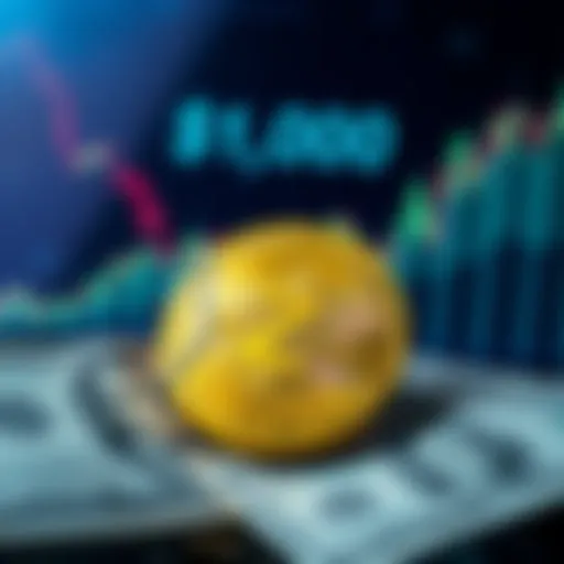 A close-up of a Zcash coin with a backdrop of rising financial charts and dollar bills, symbolizing the recent price milestone.